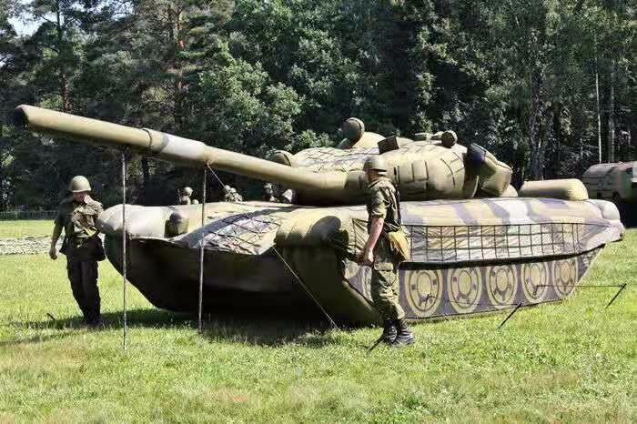 南宁部队充气坦克